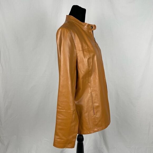 Vintage Chadwicks Of Boston Brown Leather Jacket - Women’s M - Picture 2 of 6